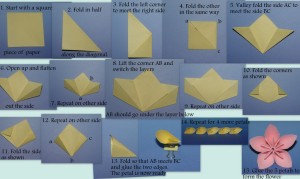 Origami Modular Flower tutorial